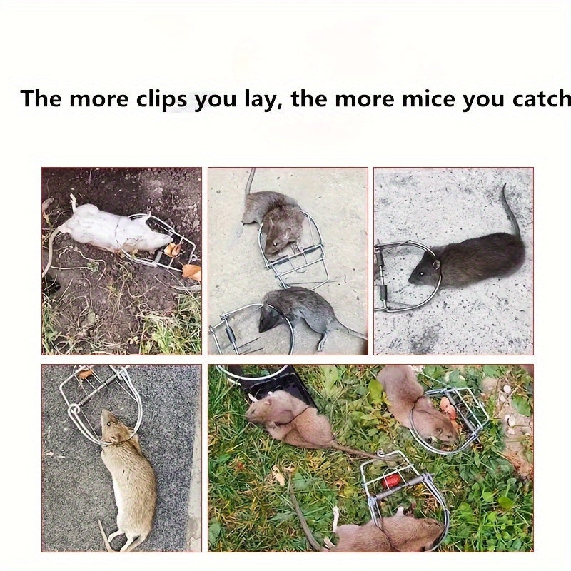 10pcs Iron Mouse Traps Outdoor Farm Tools