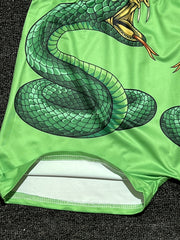 Snakes Print Skinny Shorts Yoga Casual Summer Women's Clothing