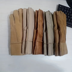 Warm Sheepskin Gloves Men Women Sports Riding Hand Wool Gloves