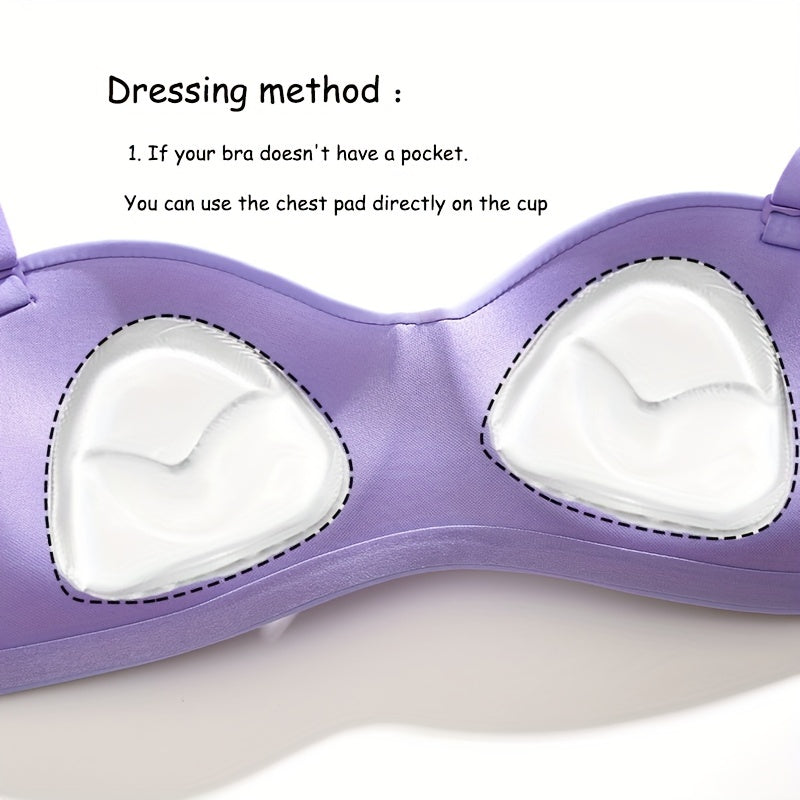 Silicone Bra Insert Pads Anti-convex Chest Enhancer Women's Lingerie