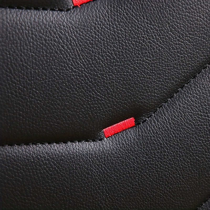 5 seat Full Coverage Faux Leather Car Universal Seat Cover with Waist Support