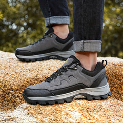Men's Low Top Hiking Boots Non Slip Lace Up Shoes For Outdoor Activities
