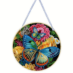 Butterfly Pattern Diamond Painting Pendant Kit