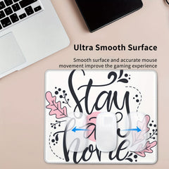 Stay At Home Font Pattern Mouse Pad 20x24cm