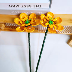 Smiling Flower Building Blocks DIY Educational Toy Desktop Art Decoration