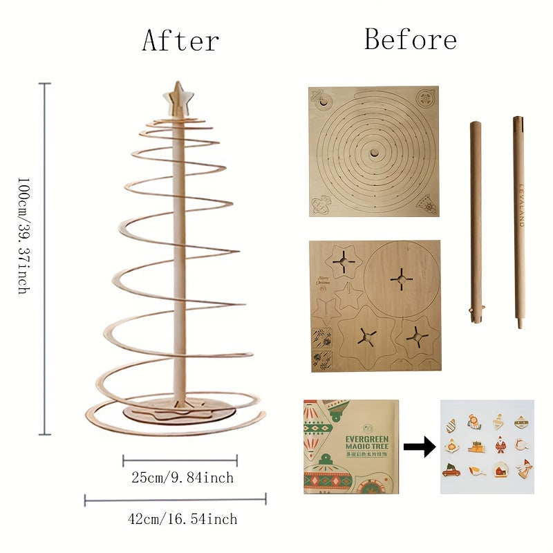 DIY Christmas Tree 100cm w/ 12 Decorations