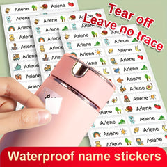 Personalized Waterproof Name Sticker School Label Preschool Tag