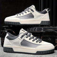 Men's Lace up Skate Shoes Good Traction PU Leather Upper