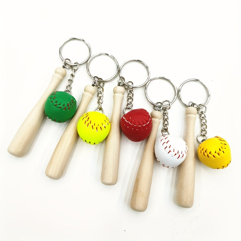 Creative Baseball Keychain Pendant Sports Key Ring Party Small