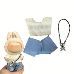 Maid Jumpsuit 2pcs 3pcs for 6 69 inch Doll