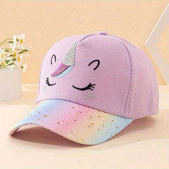 Kids Sleeping Unicorn Baseball Cap Visor