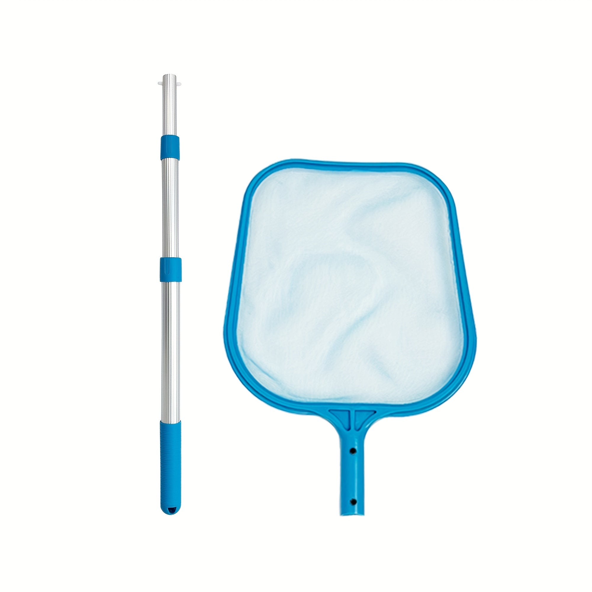 Leaf Skimmer w/ Telescopic Pole 3X14 Extends to Professional Cleaning Pool Rakes