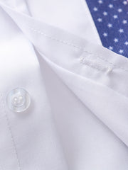 American Independence Bow Tie Shirt Boys Flag Print Top