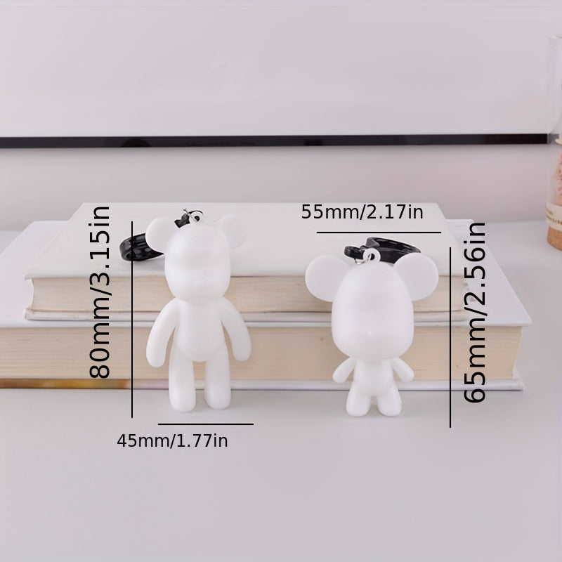Cute Bear Keychain for Girls Bag Pendant