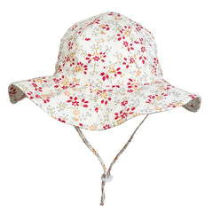 Baby Girls Sun Hat Adjustable Wide Brim Beach Hat Sun Protection