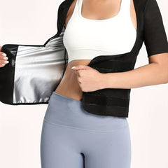 Open Bust Shaping Tops Waist Trainer Tummy Control Slimmer Short Sleeve