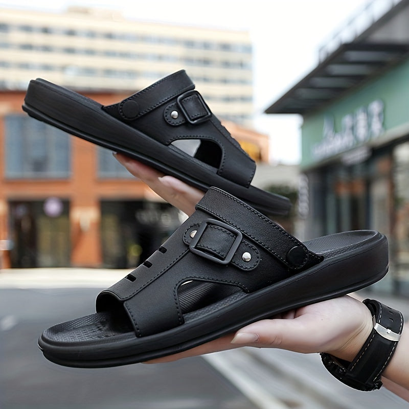 Men's Non Slip Sandals Wear-resistant Comfy Beach Shoes Summer