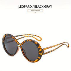 Retro Round Frame Vacation Sunglasses