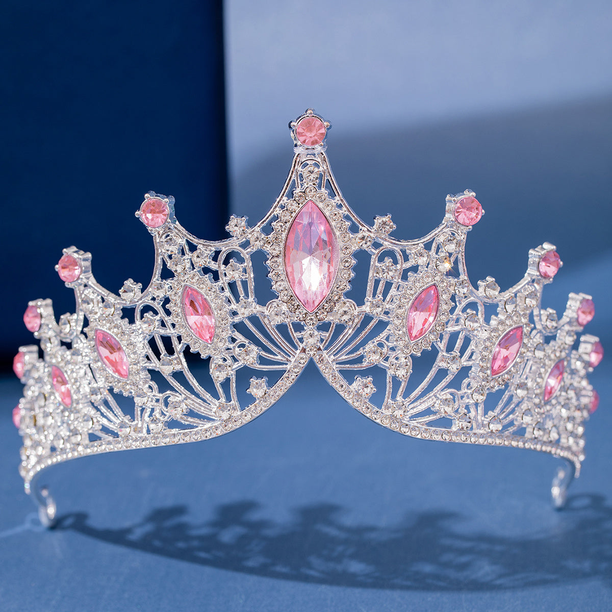 Baroque Rhinestone Crown for Girls Birthday Party