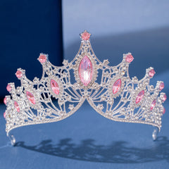 Baroque Rhinestone Crown for Girls Birthday Party