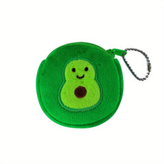 Children's Avocado Plush Coin Purse School Bag Pendant