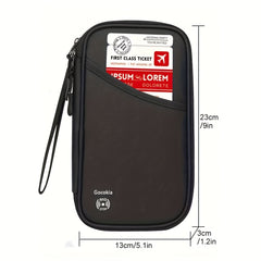 Passport Travel Wallet Credit Card ID Document Storage Pack Clutch