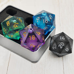 Large Liquid Core Quicksand Dice For RPG