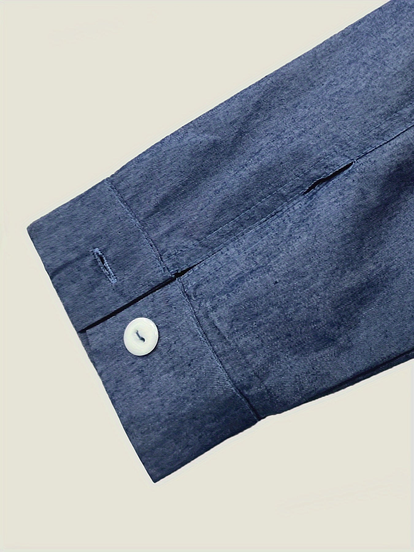 Casual Denim Top Women's Plus Button Up Long Sleeve