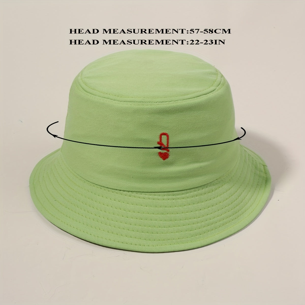 Green Bucket Hat Sunscreen Fisherman Cap for Women