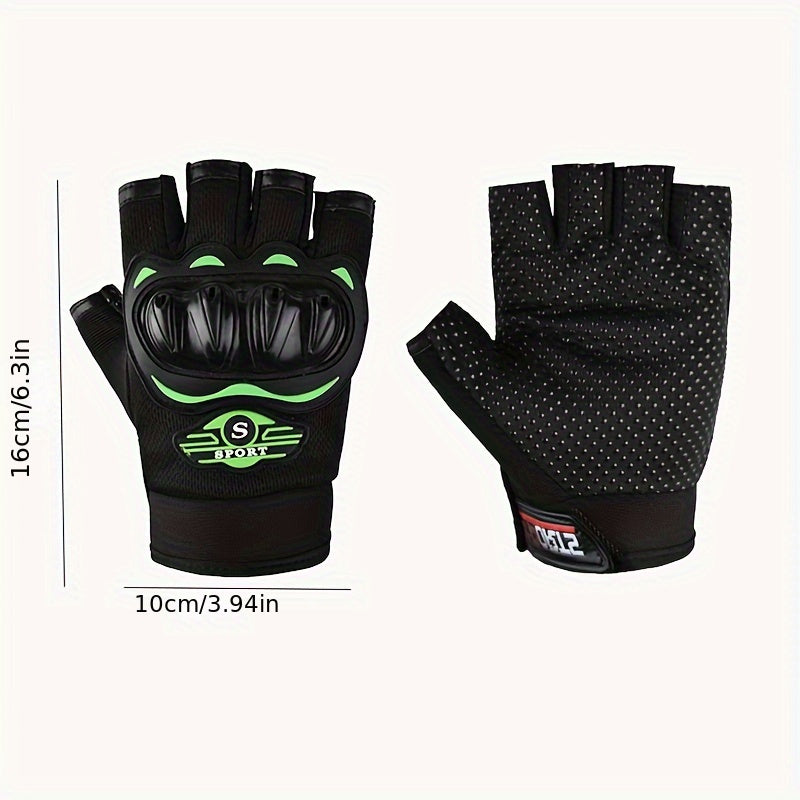 Men's Anti-slip Fingerless Gloves for Outdoor Sports Cycling