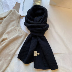 Knitted Winter Long Scarf Cold Weather Scarves for Women
