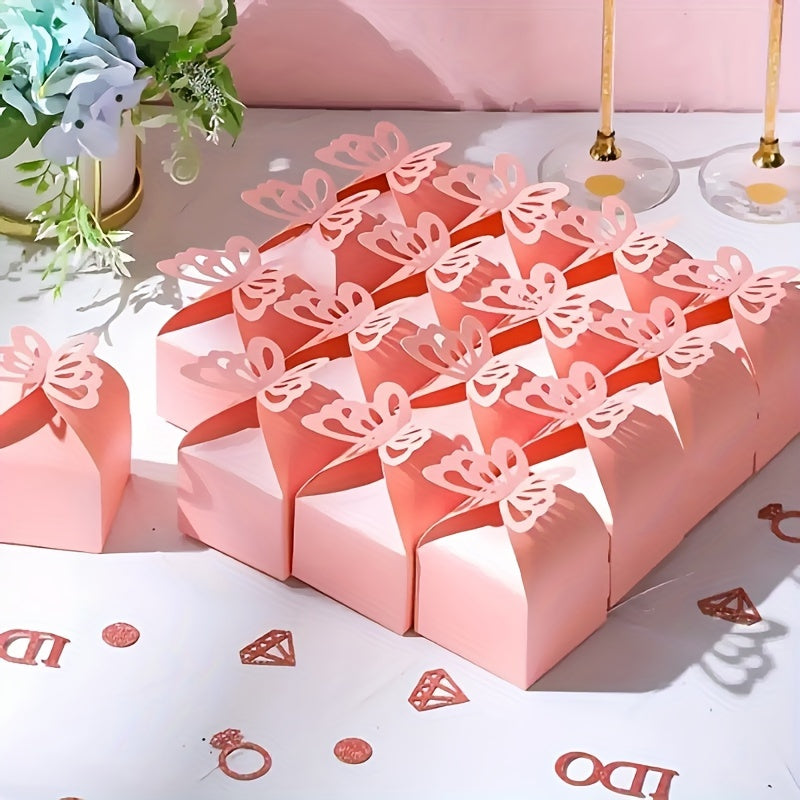 10pcs Creative Pearlescent Paper Butterfly