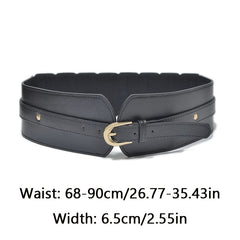Wide Leather Waist Belt Corset for Women