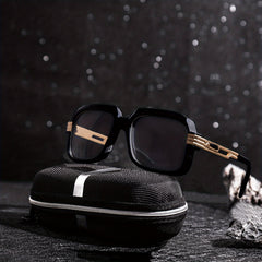 Men's Square Frame Sunglasses UV Protection