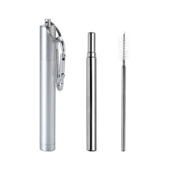 Portable Telescopic Straw Set Stainless Steel