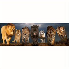 Large Size Animal Diamond Painting For Living Room Bedroom 30x81inch