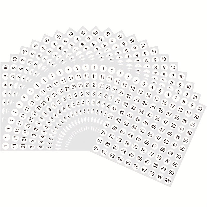 2000 Labels Pack 10mm Round Copper Paper Material