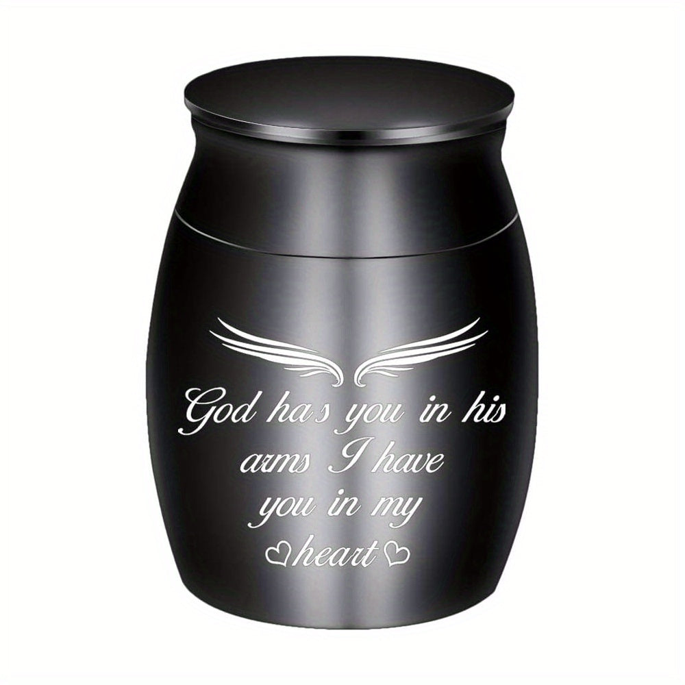 Small Stainless Steel Pet Urn Dog Ashes Container Ashes Holder Memorial