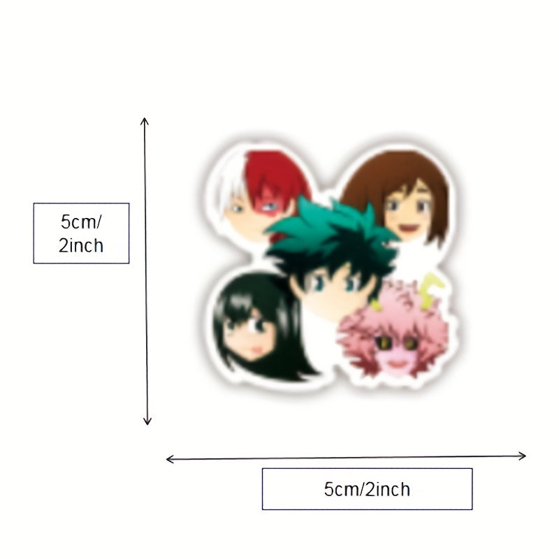50pcs Random Anime Decorative Sticker Waterproof for Laptop Phone Skateboard DIY