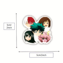 50pcs Random Anime Decorative Sticker Waterproof for Laptop Phone Skateboard DIY