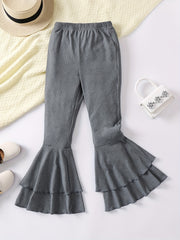 Girl's Tie Dyed Graffiti Print Ankle Pants