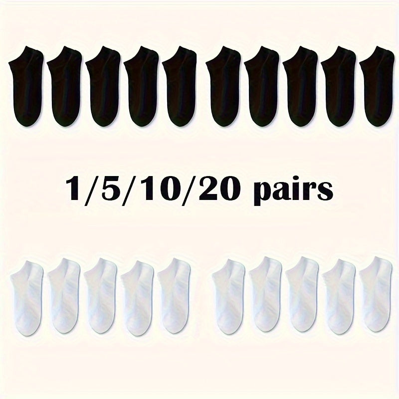 Quick Dry Anti-Odor Sport Socks for Men and Women - 20 Pairs