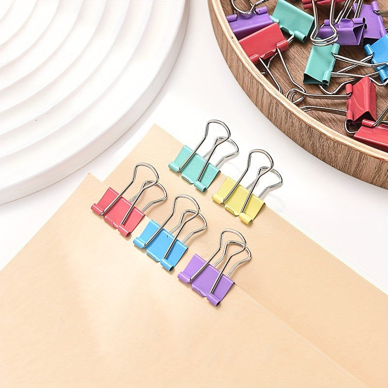 25pcs Colorful Long tail Clip Metal Paper Clip Bill Account Clip 19mm 25mm 32mm