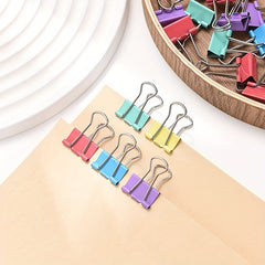 25pcs Colorful Long tail Clip Metal Paper Clip Bill Account Clip 19mm 25mm 32mm