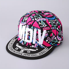Men's Baseball Cap English Letter Big Brim Hip Hop Hat