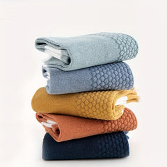 5 Pairs Men's Crew Socks Breathable Comfy Casual Unisex Outdoor