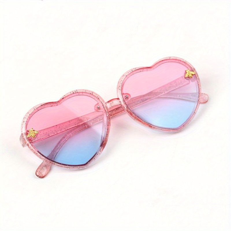 Girls Heart Shaped Sunglasses for UV Protection