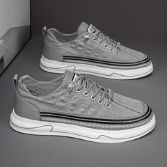 Crocodile Pattern Skate Shoes for Men Breathable Non Slip Sneakers