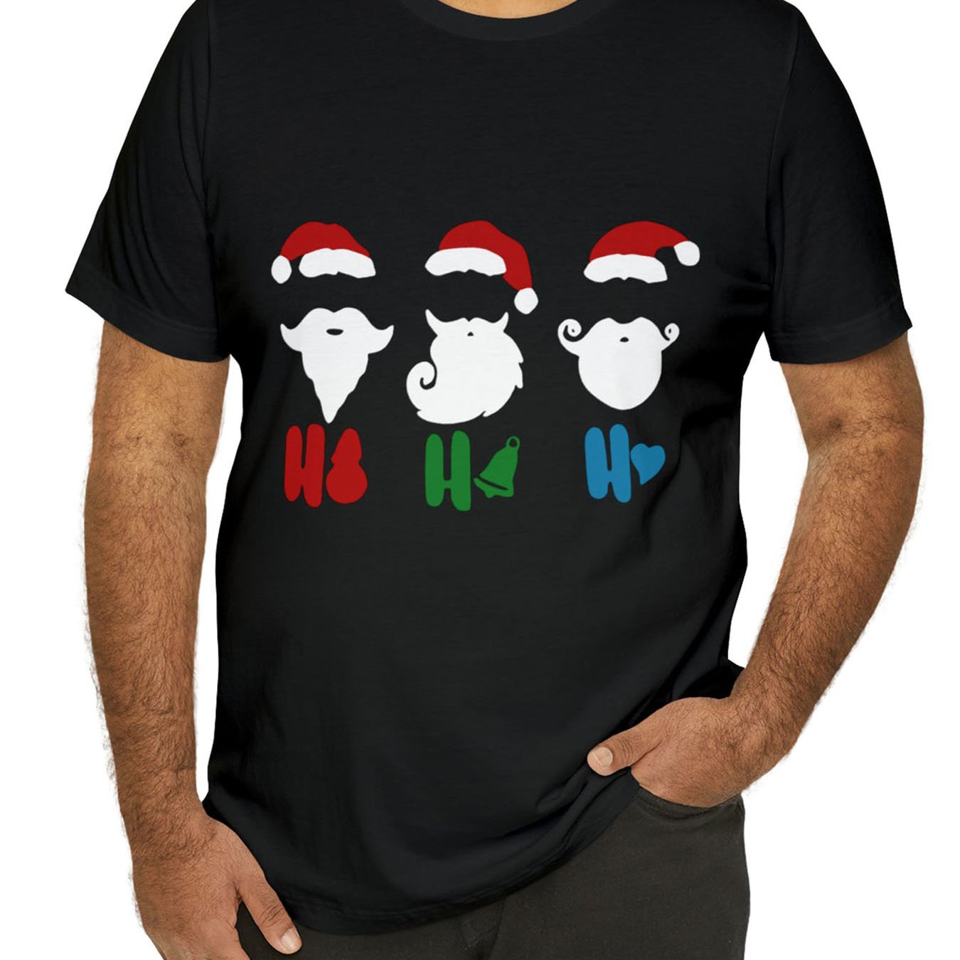 Men's Christmas Style Graphic Print T shirt Casual