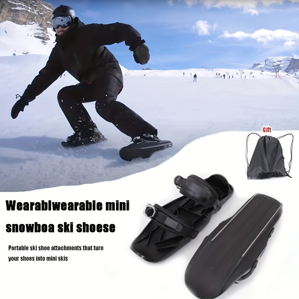 Mini Skiing Boots Ice Sliding Shoes Snow Walking Shoes